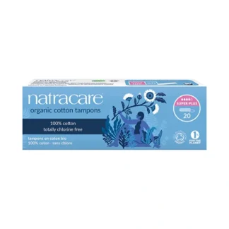 Natracare Organic Cotton Tampons Super Plus x 20 Pack - Fresh Bloom Skin - Premium Skincare Solutions for Nourished, Hydrated, and Radiant Skin Every Day