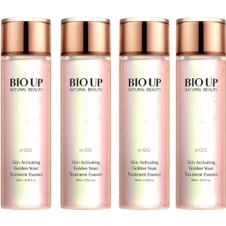 Natural Beauty 4x BIO UP a-GG Golden Yeast Skin Activating Treatment Essence 4x 200ml/6.76oz - Fresh Bloom Skin - Premium Skincare Solutions for Nourished, Hydrated, and Radiant Skin Every Day