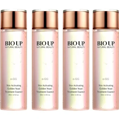 Natural Beauty 4x BIO UP a-GG Golden Yeast Skin Activating Treatment Essence 4x 200ml/6.76oz - Fresh Bloom Skin - Premium Skincare Solutions for Nourished, Hydrated, and Radiant Skin Every Day