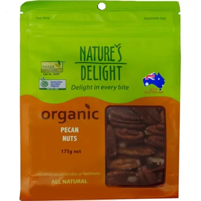 Natures Delight Nature's Delight Organic Pecan Nuts 175g - Fresh Bloom Skin - Premium Skincare Solutions for Nourished, Hydrated, and Radiant Skin Every Day