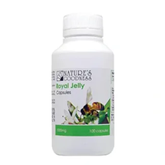 Nature's Goodness Royal Jelly Capsules 1000mg 100c - Fresh Bloom Skin - Premium Skincare Solutions for Nourished, Hydrated, and Radiant Skin Every Day