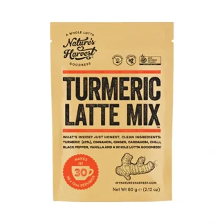Nature's Harvest Organic Turmeric Latte Mix 60g - Fresh Bloom Skin - Premium Skincare Solutions for Nourished, Hydrated, and Radiant Skin Every Day