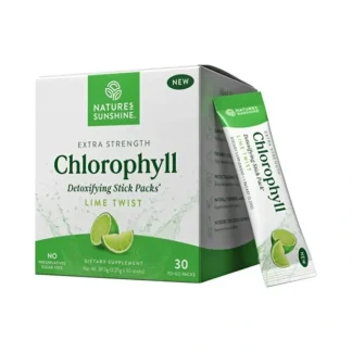 Nature's Sunshine Extra Strength Chlorophyll Lime Twist Sachets 2.25g x 30 Pack - Fresh Bloom Skin - Premium Skincare Solutions for Nourished, Hydrated, and Radiant Skin Every Day
