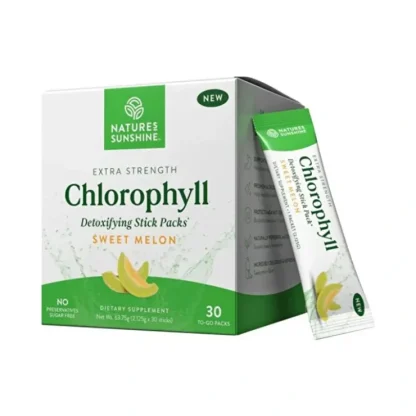 Nature's Sunshine Extra Strength Chlorophyll Sweet Melon Sachets 2.125g x 30 Pack - Fresh Bloom Skin - Premium Skincare Solutions for Nourished, Hydrated, and Radiant Skin Every Day