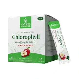Nature's Sunshine Extra Strength Chlorophyll Crisp Apple Sachets 2.25g x 30 Pack - Fresh Bloom Skin - Premium Skincare Solutions for Nourished, Hydrated, and Radiant Skin Every Day