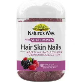 Nature's Way Adult Vita Gummies Hair Skin Nail 60s - Fresh Bloom Skin - Premium Skincare Solutions for Nourished, Hydrated, and Radiant Skin Every Day
