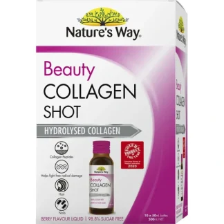 Nature's Way Beauty Collagen Shot 10s - Fresh Bloom Skin - Premium Skincare Solutions for Nourished, Hydrated, and Radiant Skin Every Day