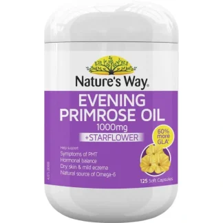 Nature's Way Epo 1000mg+Star Flower 125s - Fresh Bloom Skin - Premium Skincare Solutions for Nourished, Hydrated, and Radiant Skin Every Day