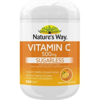 Nature's Way Vitamin C Sugarless 500mg 500s - Fresh Bloom Skin - Premium Skincare Solutions for Nourished, Hydrated, and Radiant Skin Every Day