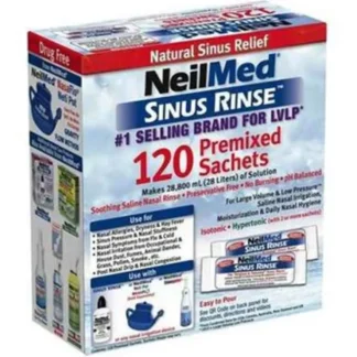 NeilMed Sinus Rinse Premixed Refill Packets 120 Packets - Fresh Bloom Skin - Premium Skincare Solutions for Nourished, Hydrated, and Radiant Skin Every Day
