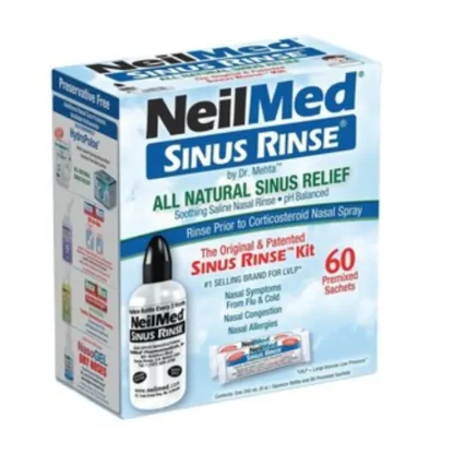 NeilMed SINUS RINSE Regular Kit 60 packets - Fresh Bloom Skin - Premium Skincare Solutions for Nourished, Hydrated, and Radiant Skin Every Day