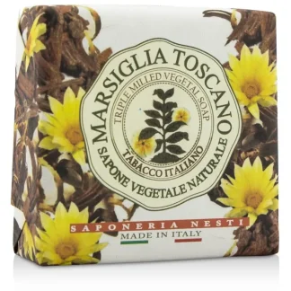 Nesti Dante Marsiglia Toscano Triple Milled Vegetal Soap - Tabacco Italiano 200g/7oz - Fresh Bloom Skin - Premium Skincare Solutions for Nourished, Hydrated, and Radiant Skin Every Day
