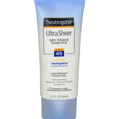 Neutrogena Ultra Sheer Dry Touch Sunblock SPF 45 by Neutrogena for Women - 3 oz Sunblock - Fresh Bloom Skin - Premium Skincare Solutions for Nourished, Hydrated, and Radiant Skin Every Day