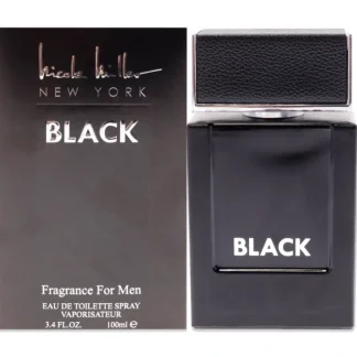 Nicole Miller Black by Nicole Miller for Men - 3.4 oz EDT Spray - Fresh Bloom Skin - Premium Skincare Solutions for Nourished, Hydrated, and Radiant Skin Every Day