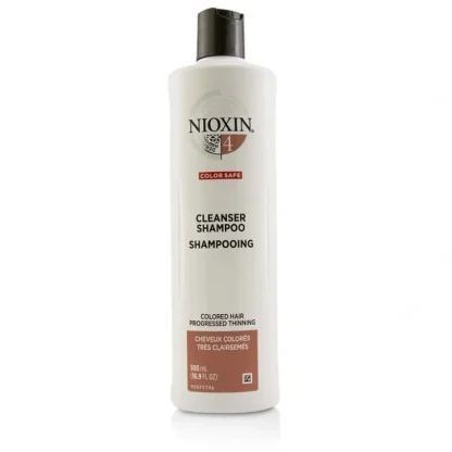 Nioxin Derma Purifying System 4 Cleanser Shampoo (Colored Hair, Progressed Thinning, Color Safe) 500ml/16.9oz - Fresh Bloom Skin - Premium Skincare Solutions for Nourished, Hydrated, and Radiant Skin Every Day