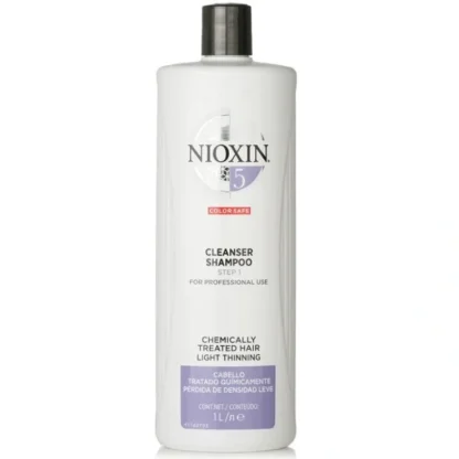 Nioxin System 5 Cleanser Shampoo Step 1 1000ml - Fresh Bloom Skin - Premium Skincare Solutions for Nourished, Hydrated, and Radiant Skin Every Day