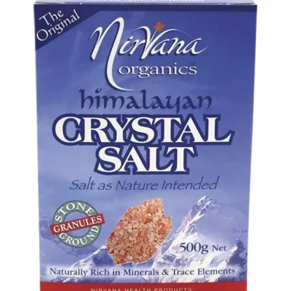 Nirvana Organics Himalayan Salt Granules 500g - Fresh Bloom Skin - Premium Skincare Solutions for Nourished, Hydrated, and Radiant Skin Every Day