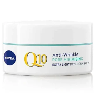 Nivea Q10 Power Anti-Wrinkle Pore Minimising Day Cream (SPF15) 50ml - Fresh Bloom Skin - Premium Skincare Solutions for Nourished, Hydrated, and Radiant Skin Every Day