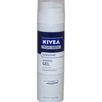 Nivea Sensitive Shaving Gel by Nivea for Men - 7 oz Shaving Gel - Fresh Bloom Skin - Premium Skincare Solutions for Nourished, Hydrated, and Radiant Skin Every Day