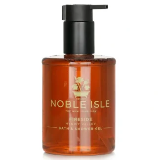 Noble Isle Fireside Bath & Shower Gel 250ml/8.45oz - Fresh Bloom Skin - Premium Skincare Solutions for Nourished, Hydrated, and Radiant Skin Every Day