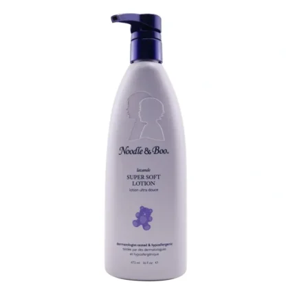 Noodle & Boo Super Soft Lotion - Lavender - For Face & Body (Dermatologist-Tested & Hypoallergenic) 473ml/16oz - Fresh Bloom Skin - Premium Skincare Solutions for Nourished, Hydrated, and Radiant Skin Every Day