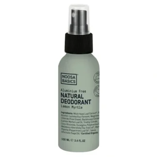 Noosa Basics Natural Deodorant Spray 100ml - Lemon Myrtle - Fresh Bloom Skin - Premium Skincare Solutions for Nourished, Hydrated, and Radiant Skin Every Day