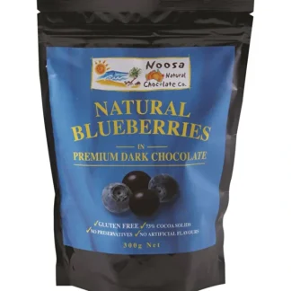Noosa Natural Choc Co Noosa Natural Chocolate Co. Dark Chocolate Whole Blueberries 300g - Fresh Bloom Skin - Premium Skincare Solutions for Nourished, Hydrated, and Radiant Skin Every Day