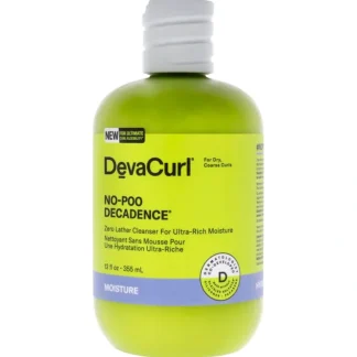 No-Poo Decadence by DevaCurl for Unisex - 12 oz Cleanser - Fresh Bloom Skin - Premium Skincare Solutions for Nourished, Hydrated, and Radiant Skin Every Day