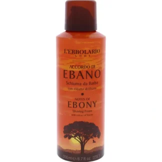 Notes of Ebony Shaving Foam by LErbolario for Men - 6.7 oz Shaving Foam - Fresh Bloom Skin - Premium Skincare Solutions for Nourished, Hydrated, and Radiant Skin Every Day