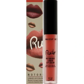 Notorious Liquid Lip Color - Atomic Anger by Rude Cosmetics for Women - 0.1 oz Lipstick - Fresh Bloom Skin - Premium Skincare Solutions for Nourished, Hydrated, and Radiant Skin Every Day