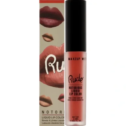 Notorious Liquid Lip Color - Atomic Anger by Rude Cosmetics for Women - 0.1 oz Lipstick - Fresh Bloom Skin - Premium Skincare Solutions for Nourished, Hydrated, and Radiant Skin Every Day