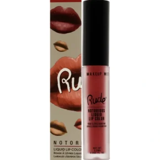 Notorious Liquid Lip Color - Radical Red by Rude Cosmetics for Women - 0.1 oz Lipstick - Fresh Bloom Skin - Premium Skincare Solutions for Nourished, Hydrated, and Radiant Skin Every Day