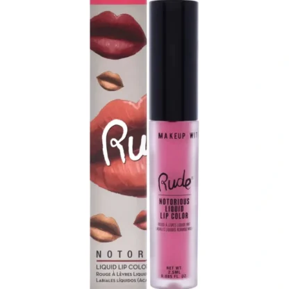 Notorious Liquid Lip Color - Vicious Cycle by Rude Cosmetics for Women - 0.1 oz Lipstick - Fresh Bloom Skin - Premium Skincare Solutions for Nourished, Hydrated, and Radiant Skin Every Day