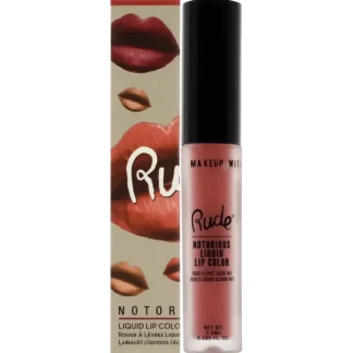Notorious Liquid Lip Color - Sinister Villain by Rude Cosmetics for Women - 0.1 oz Lipstick - Fresh Bloom Skin - Premium Skincare Solutions for Nourished, Hydrated, and Radiant Skin Every Day