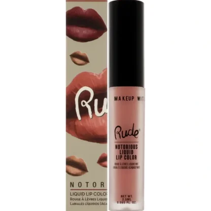 Notorious Liquid Lip Color - False Hope by Rude Cosmetics for Women - 0.1 oz Lipstick - Fresh Bloom Skin - Premium Skincare Solutions for Nourished, Hydrated, and Radiant Skin Every Day
