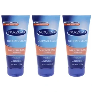 Noxzema Daily Deep Pore Cleanser by Noxzema for Unisex - 6 oz Cleanser - Pack of 3 - Fresh Bloom Skin - Premium Skincare Solutions for Nourished, Hydrated, and Radiant Skin Every Day