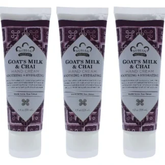 Nubian Heritage Goats Milk and Chai Hand Cream by Nubian Heritage for Unisex - 4 oz Cream - Pack of 3 - Fresh Bloom Skin - Premium Skincare Solutions for Nourished, Hydrated, and Radiant Skin Every Day