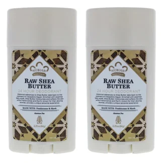 Nubian Heritage Raw Shea Butter 24 Hour Deodorant by Nubian Heritage for Unisex - 2.25 oz Deodorant Stick - Pack of 3 - Fresh Bloom Skin - Premium Skincare Solutions for Nourished, Hydrated, and Radiant Skin Every Day