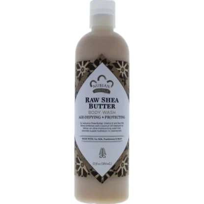 Nubian Heritage Raw Shea Butter Body Wash by Nubian Heritage for Unisex - 13 oz Body Wash - Fresh Bloom Skin - Premium Skincare Solutions for Nourished, Hydrated, and Radiant Skin Every Day