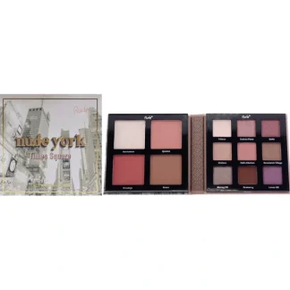 Nude York Face and Eye Palette by Rude Cosmetics for Women - 0.89 oz Makeup - Fresh Bloom Skin - Premium Skincare Solutions for Nourished, Hydrated, and Radiant Skin Every Day