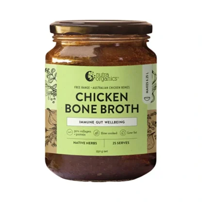Nutra Organics Bone Broth Chicken Concentrate Native Herbs 250g - Fresh Bloom Skin - Premium Skincare Solutions for Nourished, Hydrated, and Radiant Skin Every Day