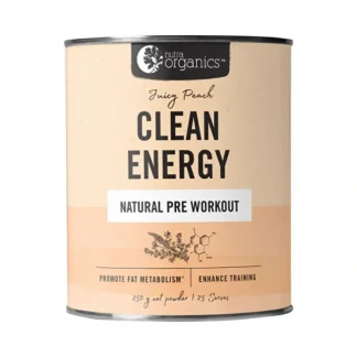 Nutra Organics Clean Energy Jucy Peach Powder 250g - Fresh Bloom Skin - Premium Skincare Solutions for Nourished, Hydrated, and Radiant Skin Every Day