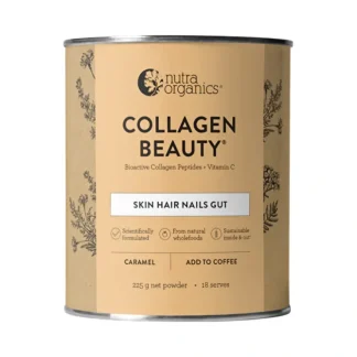 Nutra Organics Collagen Beauty (For Coffee) Caramel 225g - Fresh Bloom Skin - Premium Skincare Solutions for Nourished, Hydrated, and Radiant Skin Every Day