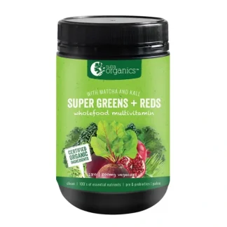 Nutra Organics Super Greens + Reds Caps 180C - Fresh Bloom Skin - Premium Skincare Solutions for Nourished, Hydrated, and Radiant Skin Every Day