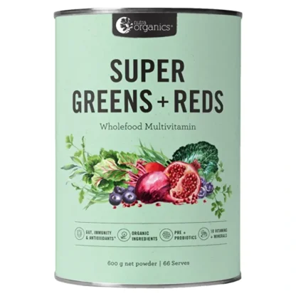 Nutra Organics Super Greens + Reds 600g - Fresh Bloom Skin - Premium Skincare Solutions for Nourished, Hydrated, and Radiant Skin Every Day
