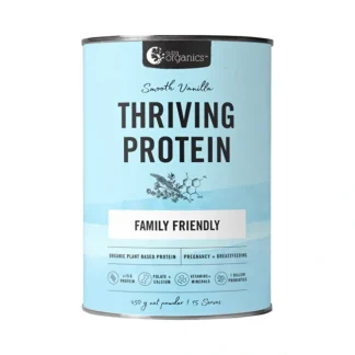 Nutra Organics Thriving Family Protein Smooth Vanilla 450g - Fresh Bloom Skin - Premium Skincare Solutions for Nourished, Hydrated, and Radiant Skin Every Day