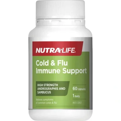 Nutra-Life Cold & Flu Immune Support 60 Capsules - Fresh Bloom Skin - Premium Skincare Solutions for Nourished, Hydrated, and Radiant Skin Every Day