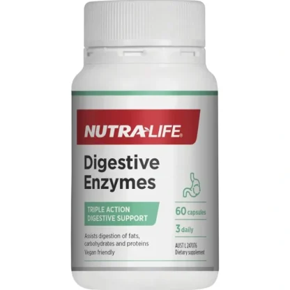Nutra-Life Digestive Enzymes 60 Capsules - Fresh Bloom Skin - Premium Skincare Solutions for Nourished, Hydrated, and Radiant Skin Every Day