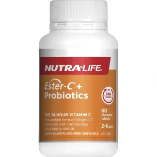 Nutra-Life Ester-C + Probiotics 60 Capsules - Fresh Bloom Skin - Premium Skincare Solutions for Nourished, Hydrated, and Radiant Skin Every Day