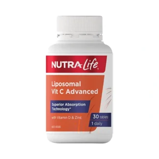 NutraLife Liposomal Vit C Advanced with Vitamin D & Zinc 30t - Fresh Bloom Skin - Premium Skincare Solutions for Nourished, Hydrated, and Radiant Skin Every Day